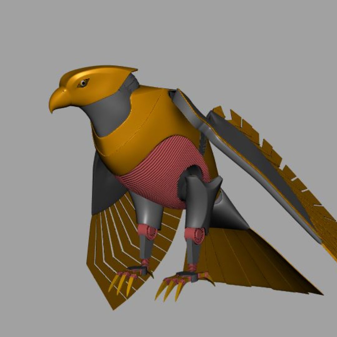 Falcon Robo 3D Model - TurboSquid 2230460