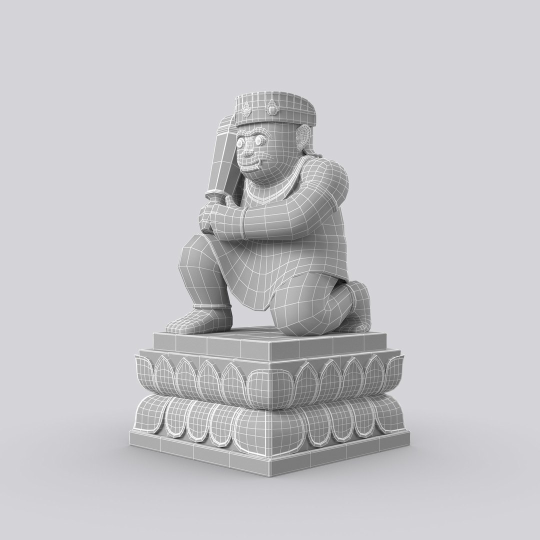 3D Dvarapala Statue Balinese Guardian Figure https://p.turbosquid.com/ts-thumb/X9/UF8zwm/du/modelwireframe_drawapalastatue/jpg/1749635050/1920x1080/fit_q87/bc7d501df5338cdb41a2e94bae6d011a0987b88d/modelwireframe_drawapalastatue.jpg