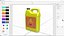 32 oz Bottle HDPE Plastic F-Style with Ribbed Cap