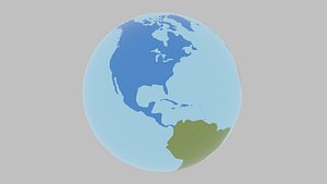 Continental World Globe