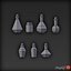 Low Poly Potions Bottle Set