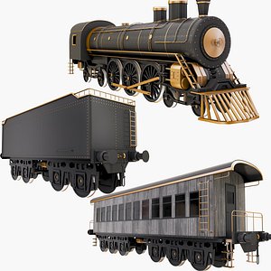 rail cars 3D model