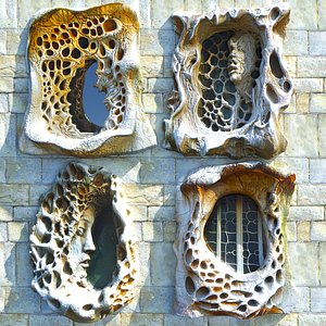 Classical Window Pack 3D model