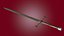 3D Claymore Sword 3D model
