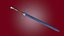 3D Claymore Sword 3D model