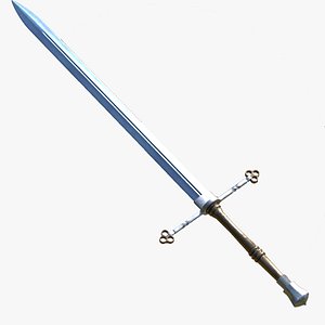 3D Claymore Sword 3D model