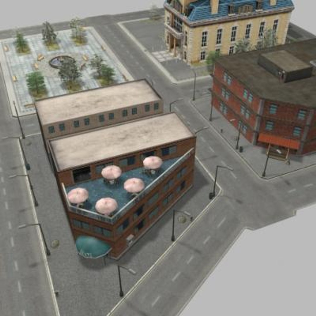 Town Center 3d Model