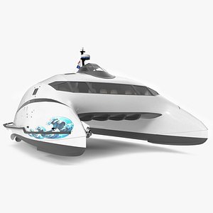 3D High Speed Catamaran Ferry model