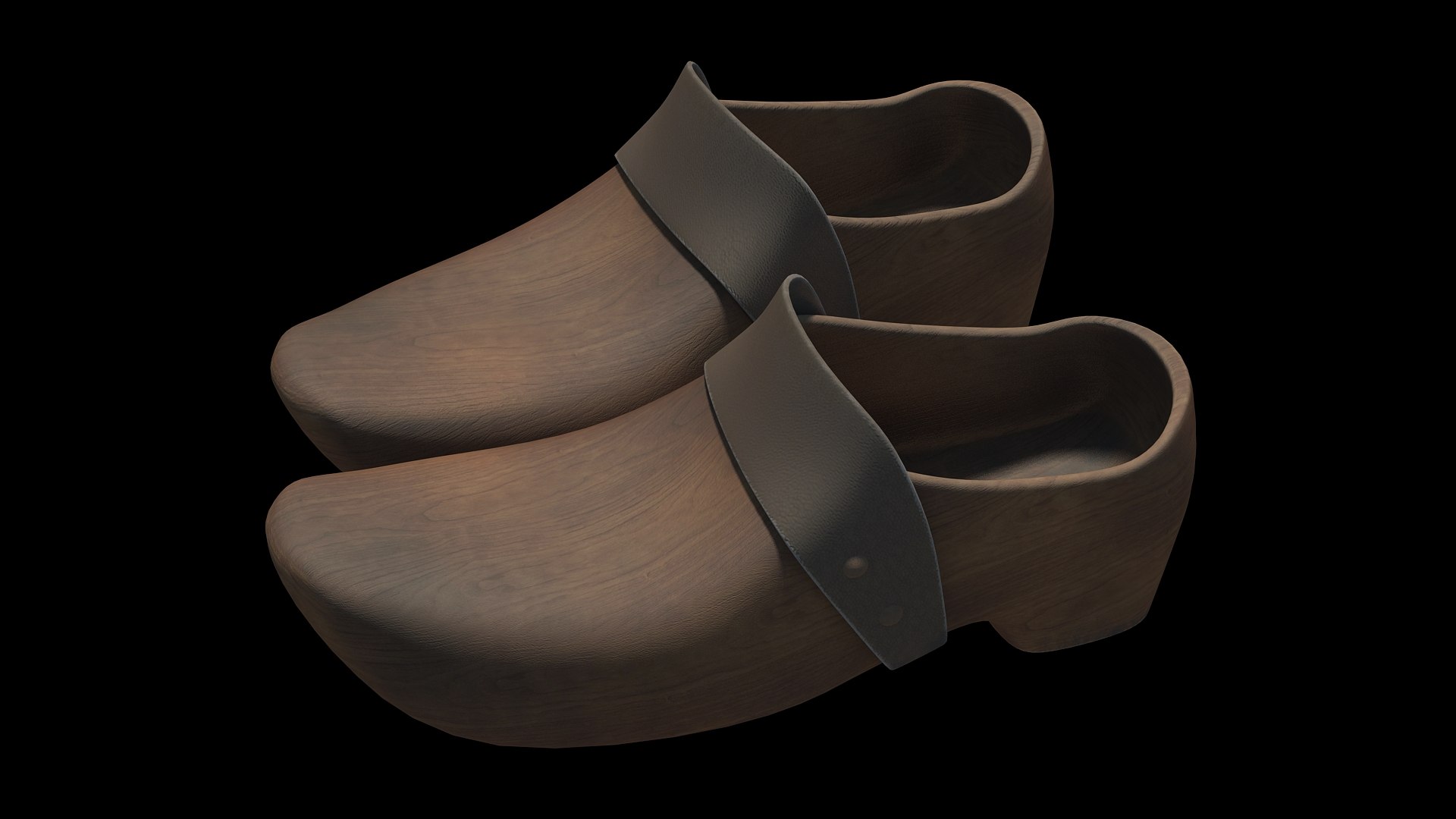 Clogs Old 3D Model - TurboSquid 1675254