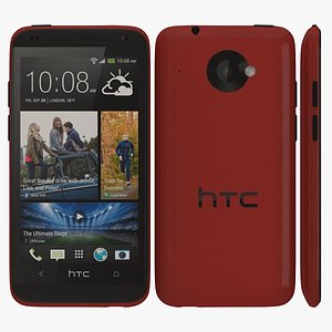 htc desire 601 red 3d 3ds