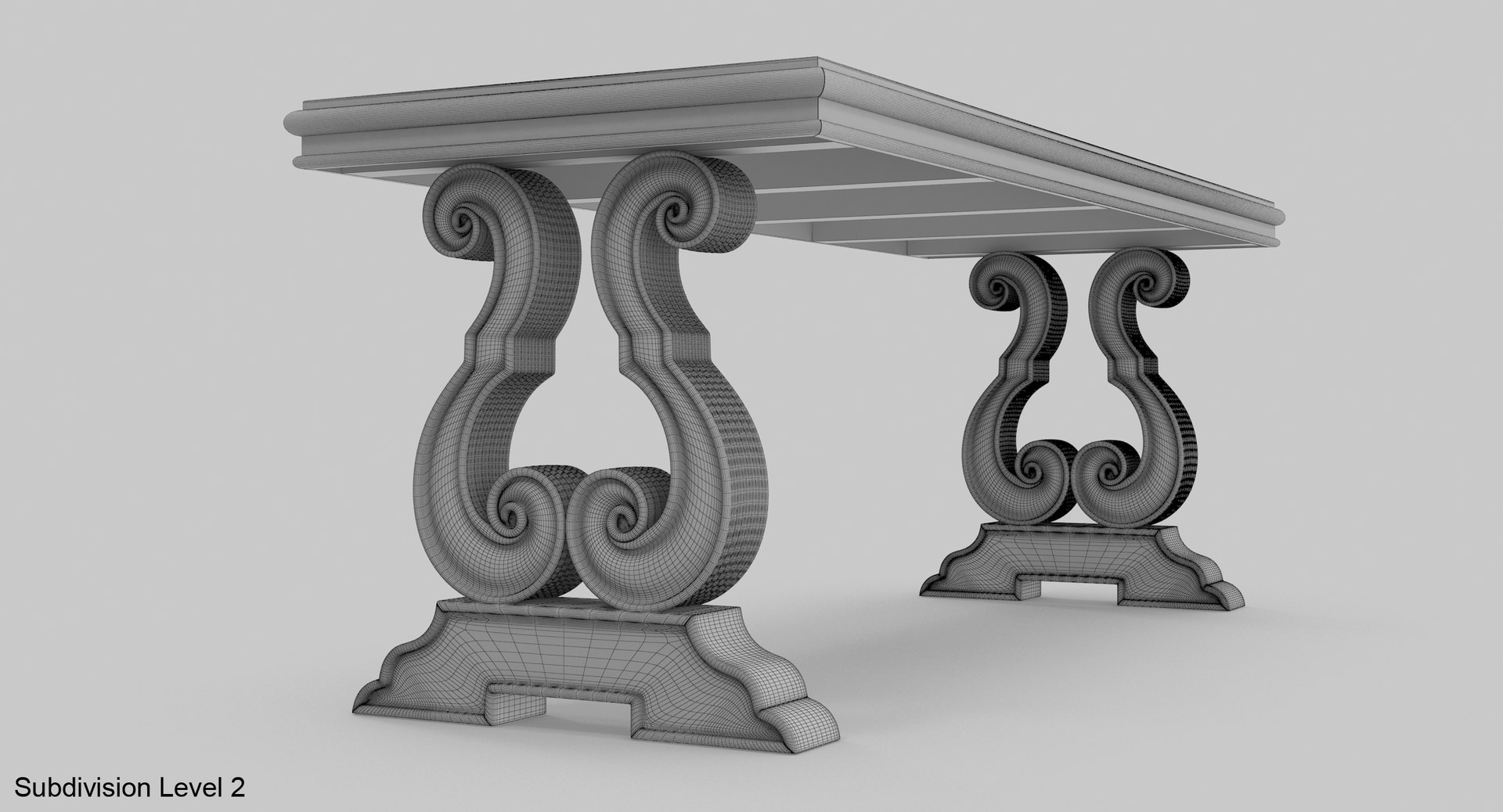 3D modern table model - TurboSquid 1336693