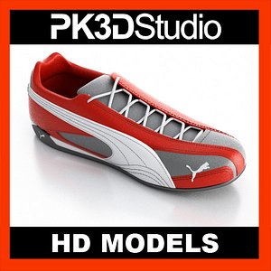 puma shoe 3d model