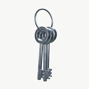 3D Bunch of keys