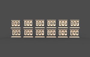 Desk Calendar 3d model 3D model