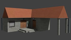 low-poly simple 3D model