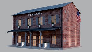 US Post Office 3D model