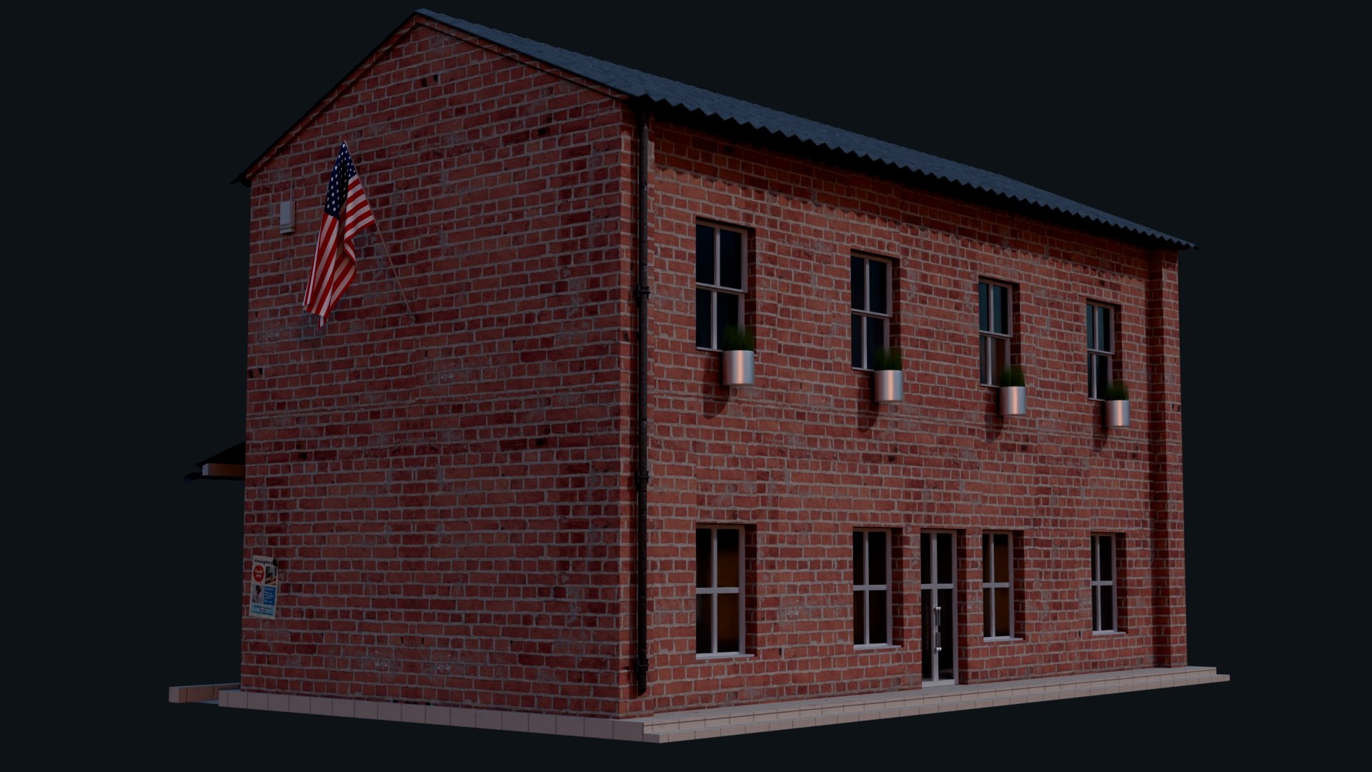US Post Office 3D Model - TurboSquid 2319574