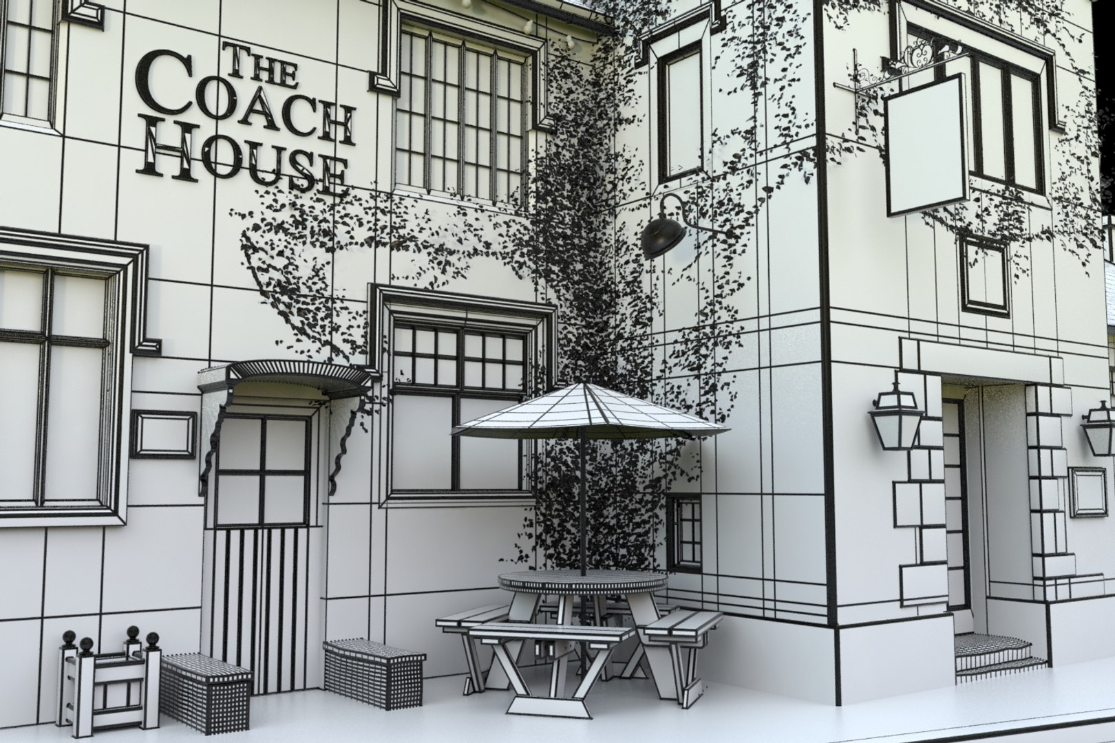English Pub 3D https://p.turbosquid.com/ts-thumb/XA/87oKE6/4W/coach_house_wireframe/jpg/1779799426/1920x1080/fit_q87/809d2102bcb868d4416b43569cfe271391e2174f/coach_house_wireframe.jpg