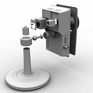 3d model ip camera d-link 2130