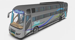 sleeping coach bus 3d max