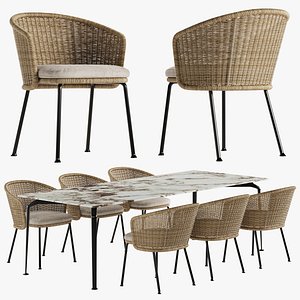 Talenti Nido chair Cruise table set