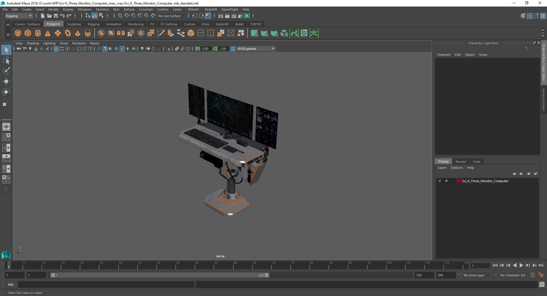 Sci-fi Three Monitor Computer 3D model https://p.turbosquid.com/ts-thumb/XA/a04PuG/0Z/scifithreemonitorcomputer3dsmodel039/jpg/1696623338/1920x1080/fit_q87/17c8271483fb9d9b95bee041222b671a696762ba/scifithreemonitorcomputer3dsmodel039.jpg