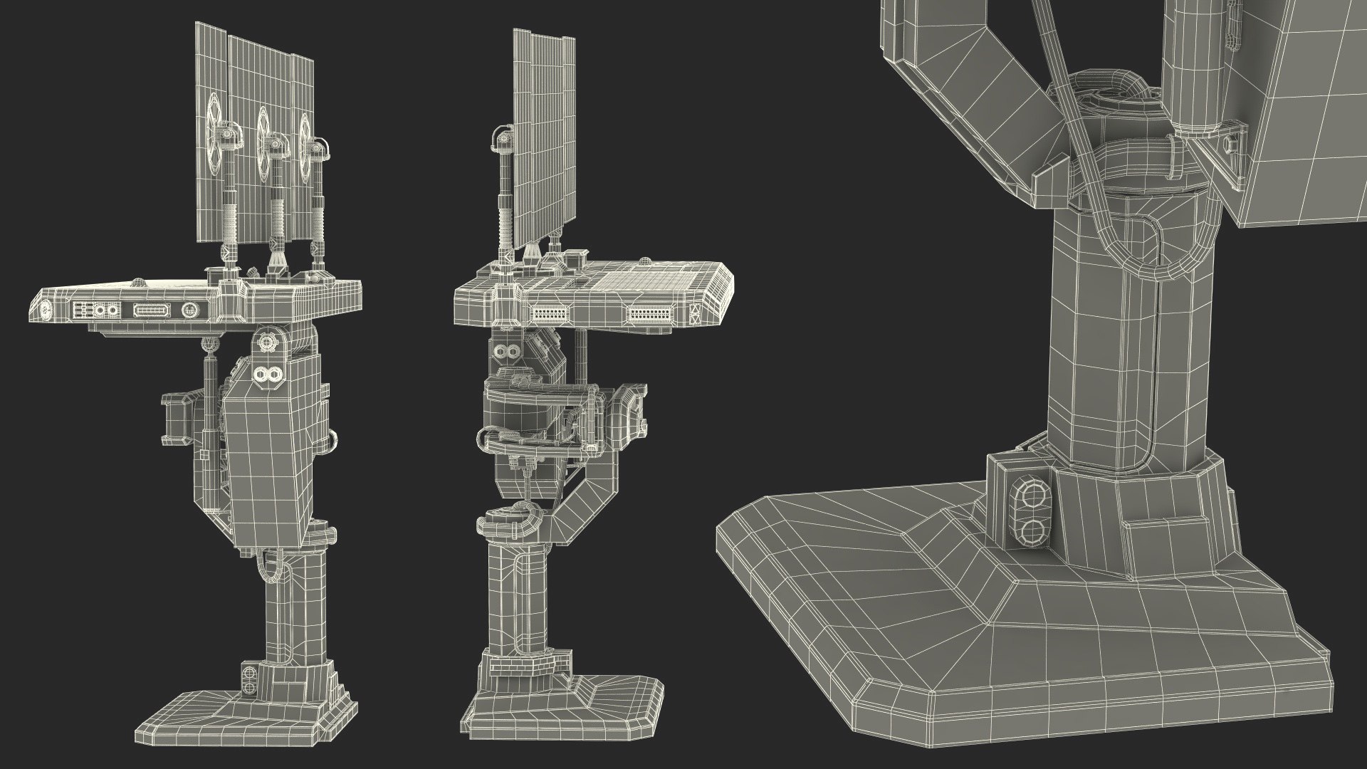 Sci-fi Three Monitor Computer 3D model https://p.turbosquid.com/ts-thumb/XA/a04PuG/xA/scifithreemonitorcomputer3dsmodel024/jpg/1696623298/1920x1080/fit_q87/afbda0c0c7b6a7d4d4f1c9b734f2e62e5a23a297/scifithreemonitorcomputer3dsmodel024.jpg