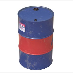 3D Oil Drum model