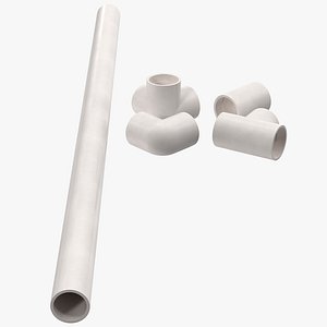 3d pvc pipes fitting 7