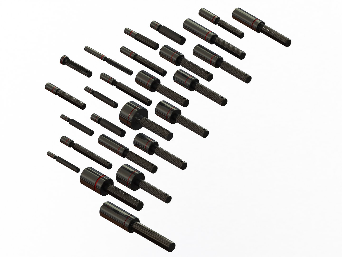 Progressive Type Plug Gauge Set For Measuring Range 9 To 50 Mm Model