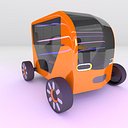 Concept styled simplistic single seat commuter v3