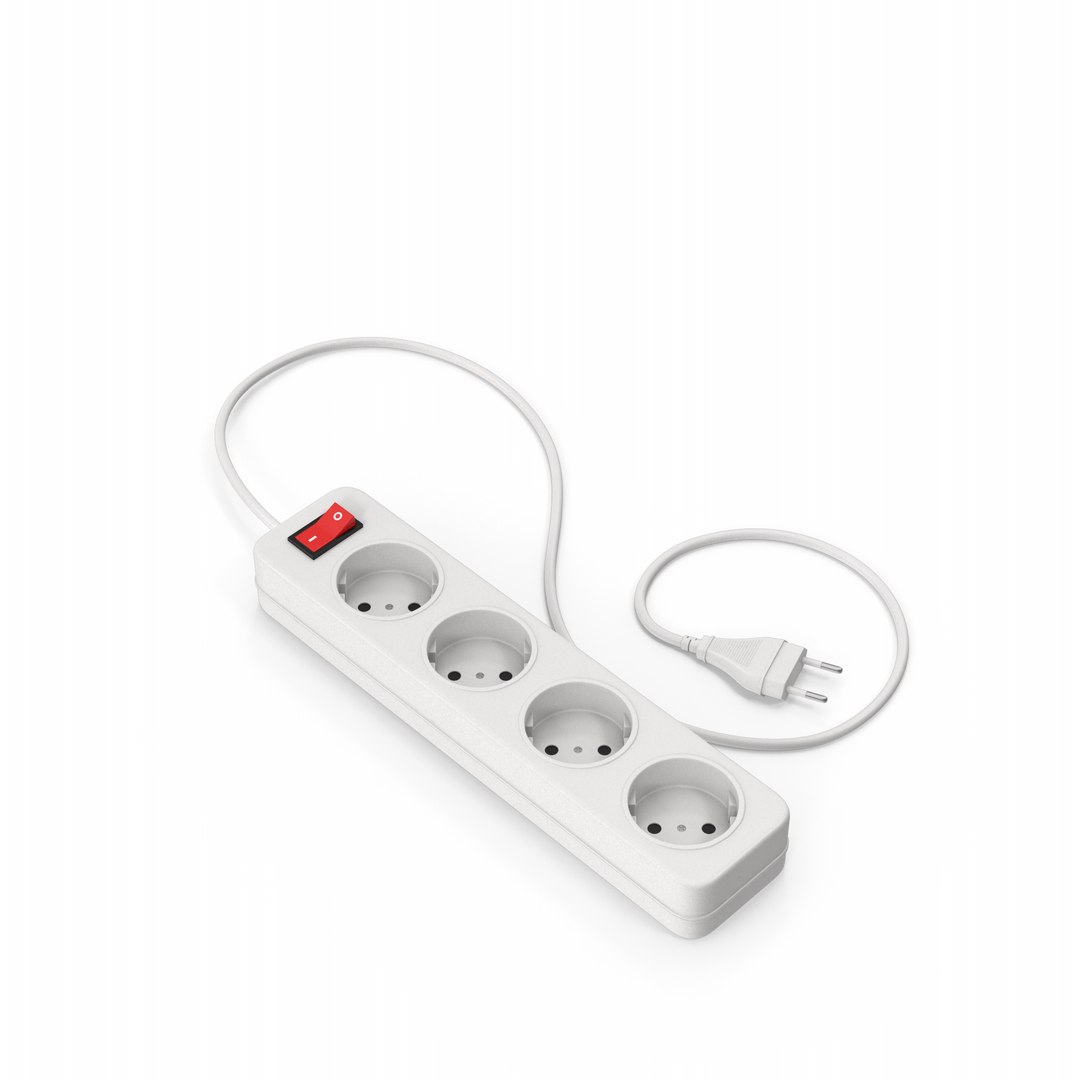 3D Electric Extension Socket Model - TurboSquid 2339437