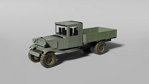 Historical Russian military truck model