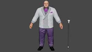 3D Kingpin Low-poly model