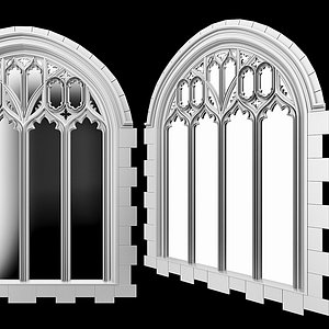 Gothic arch window.