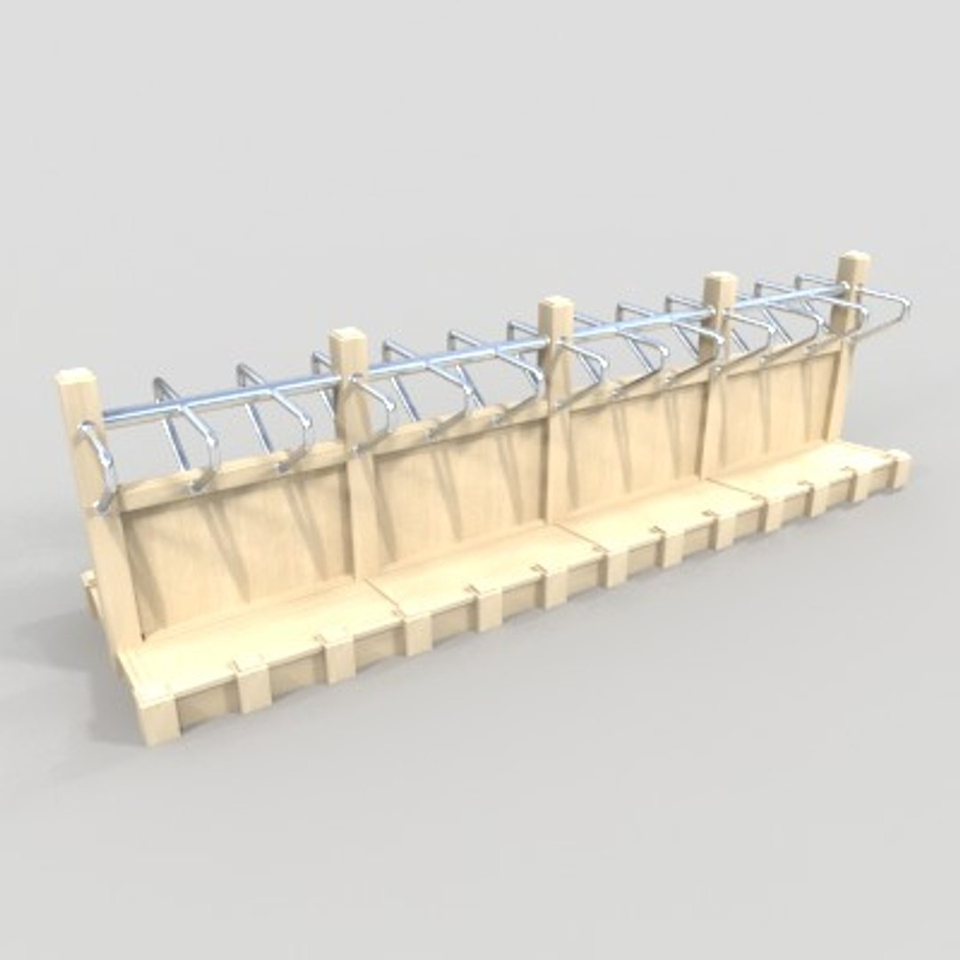 3d model sided rack bags