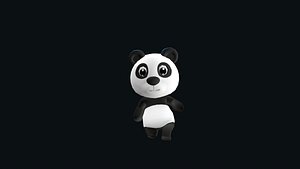 3D Cartoon Panda  Animation