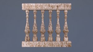 Stair baluster 001 3D model