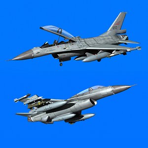 3D F-16 B MLU Norway model