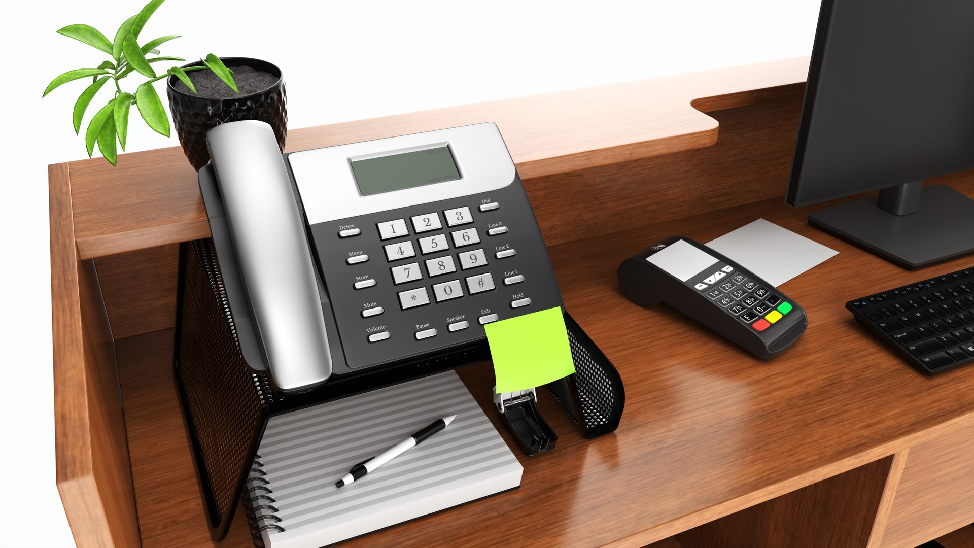 Store Register Checkout Counter Large 3D Model - TurboSquid 2226289