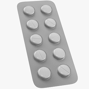 Blister Pills Pack 05 3D model