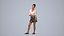 00446Zoe005 - Adult Caucasian woman relaxing in public space wearing casual summer clothing
