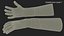 Hands in Yellow Rubber Gloves Rigged for Cinema 4D