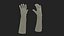 Hands in Yellow Rubber Gloves Rigged for Cinema 4D