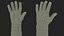 Hands in Yellow Rubber Gloves Rigged for Cinema 4D