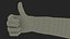 Hands in Yellow Rubber Gloves Rigged for Cinema 4D