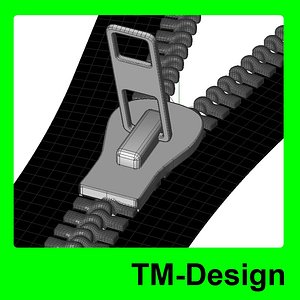 zipper accessories 3d model