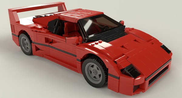 Lego red sports car online