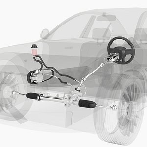 3D Hydraulic Power Steering System HPS model