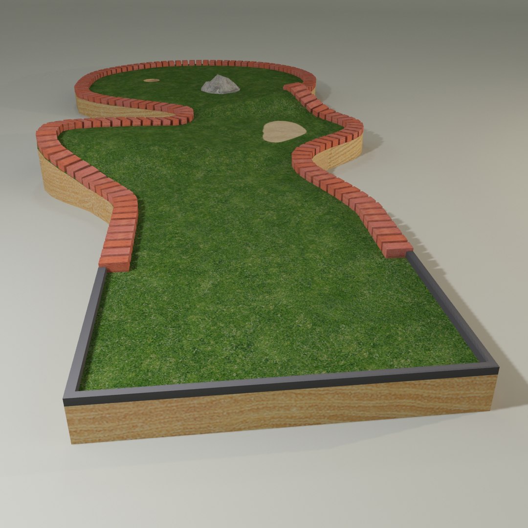 3d model of mini golf course 5